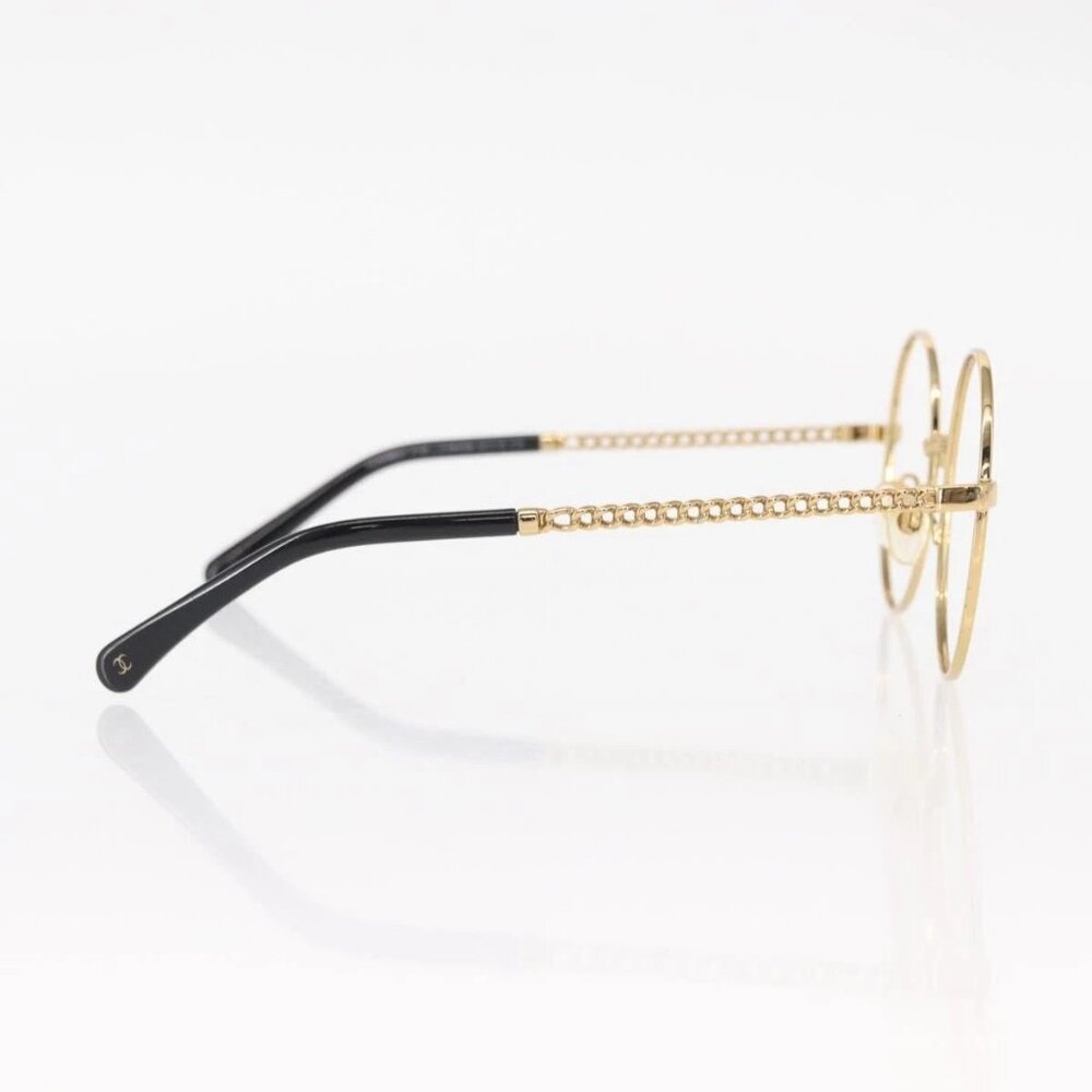 CHANEL Sunglasses frames metal Gold CC Auth 153002 - Picture 5 of 14